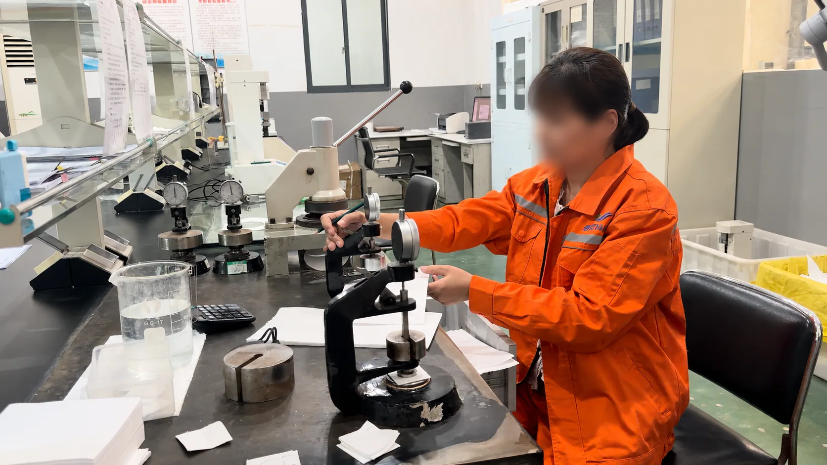 AGM separator quality inspection at Hubei Viking